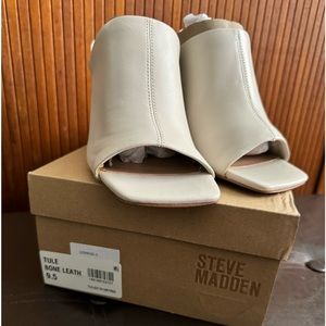 Steve Madden bone leather slides